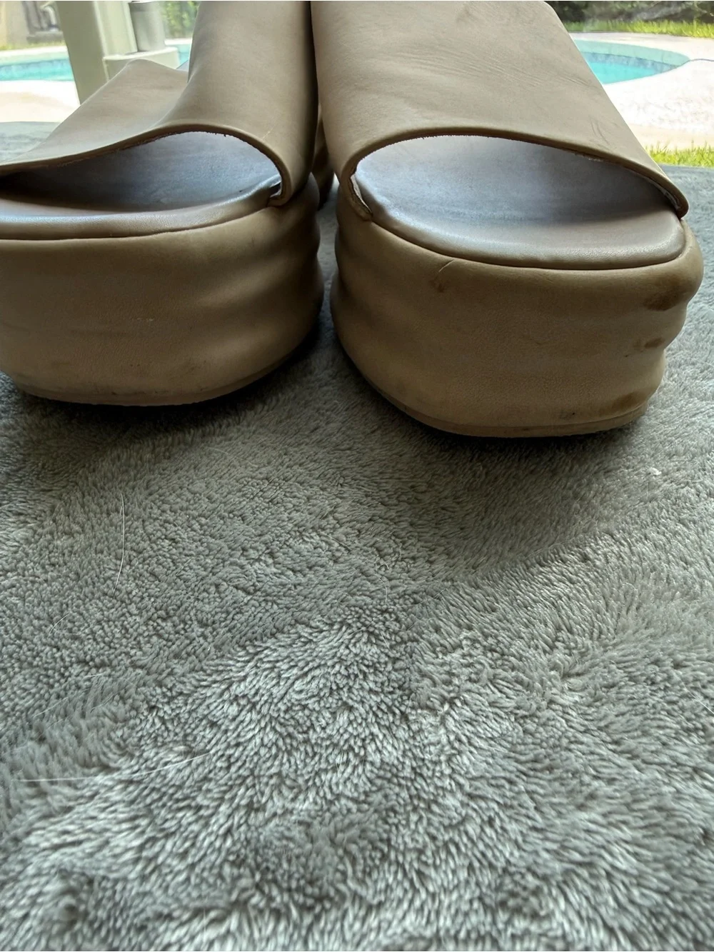 No Boundaries Nude Slide Sandals
